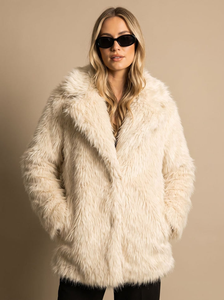 Women's Coat – Shaggy Oversized Faux Fur Winter