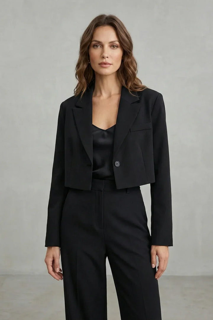 Women's Cropped Tailored Blazer