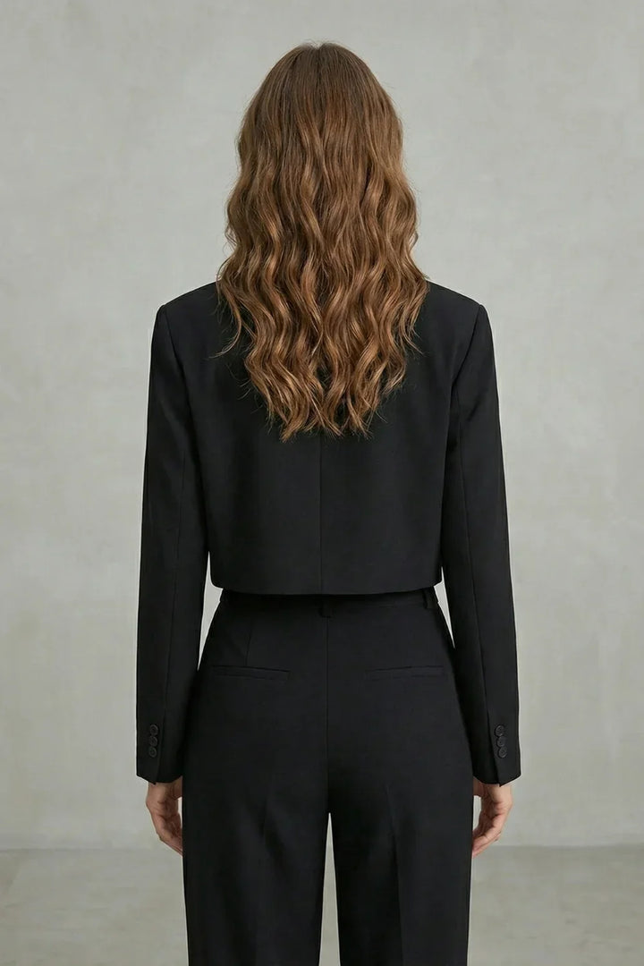 Women's Cropped Tailored Blazer