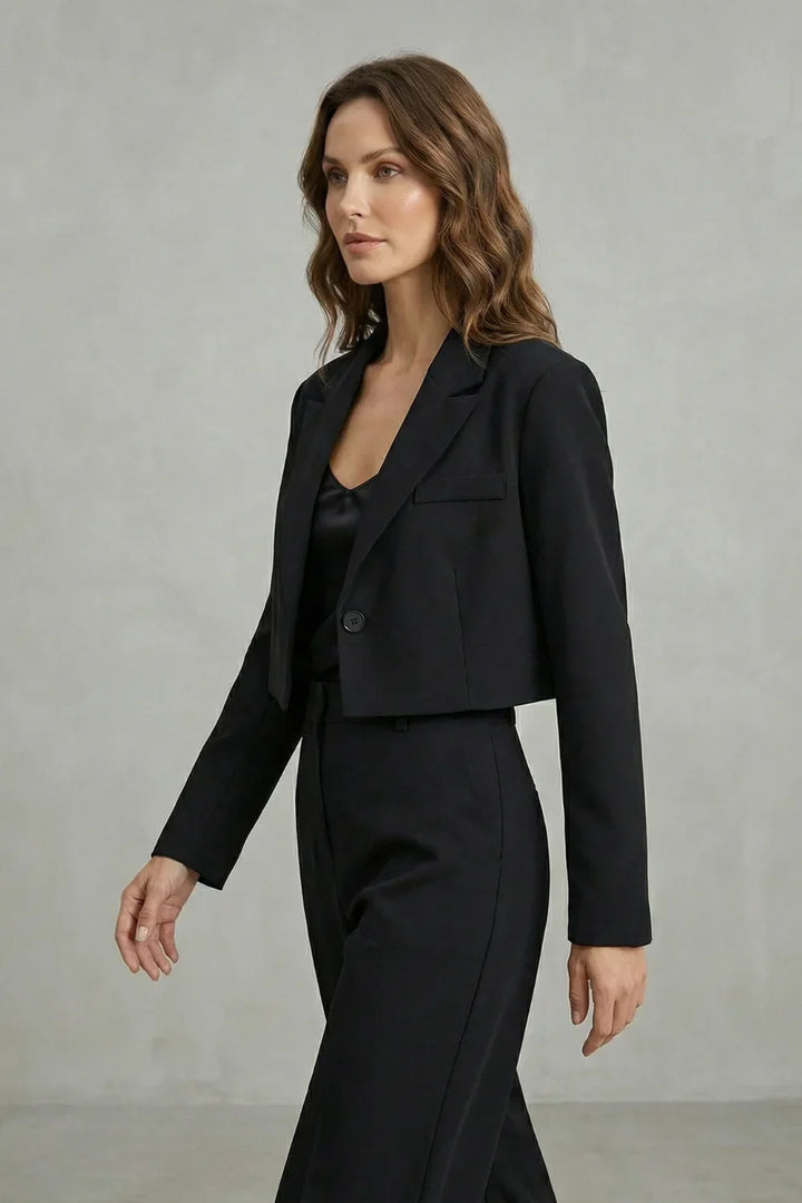 Women's Cropped Tailored Blazer