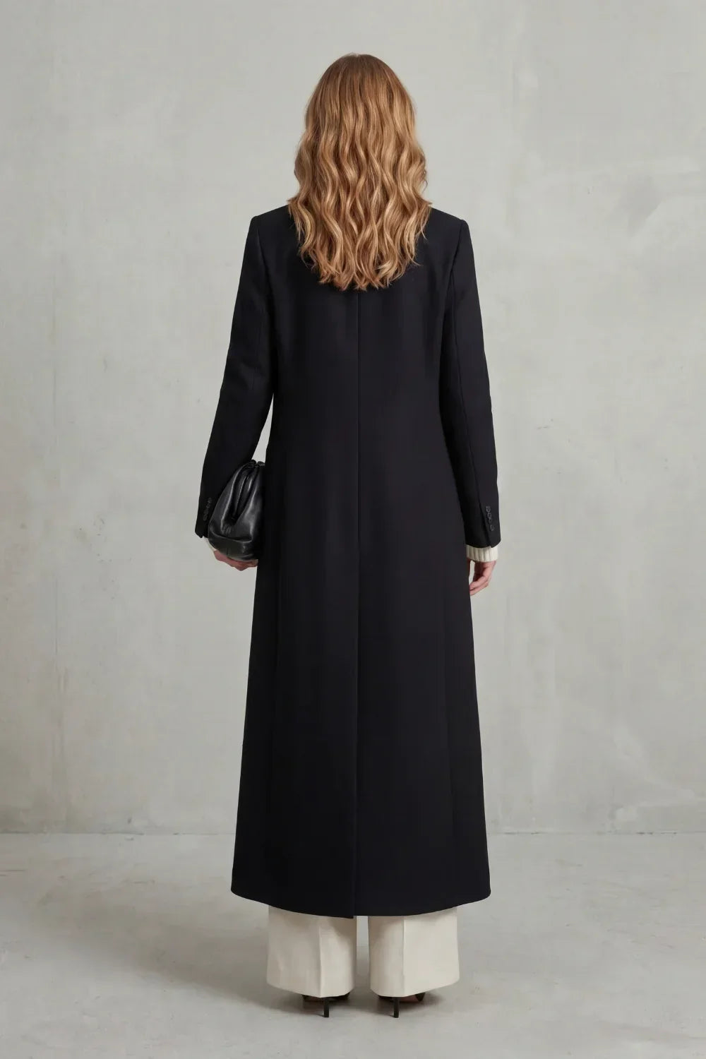 Women's Custom-Fit Long Wool Coat