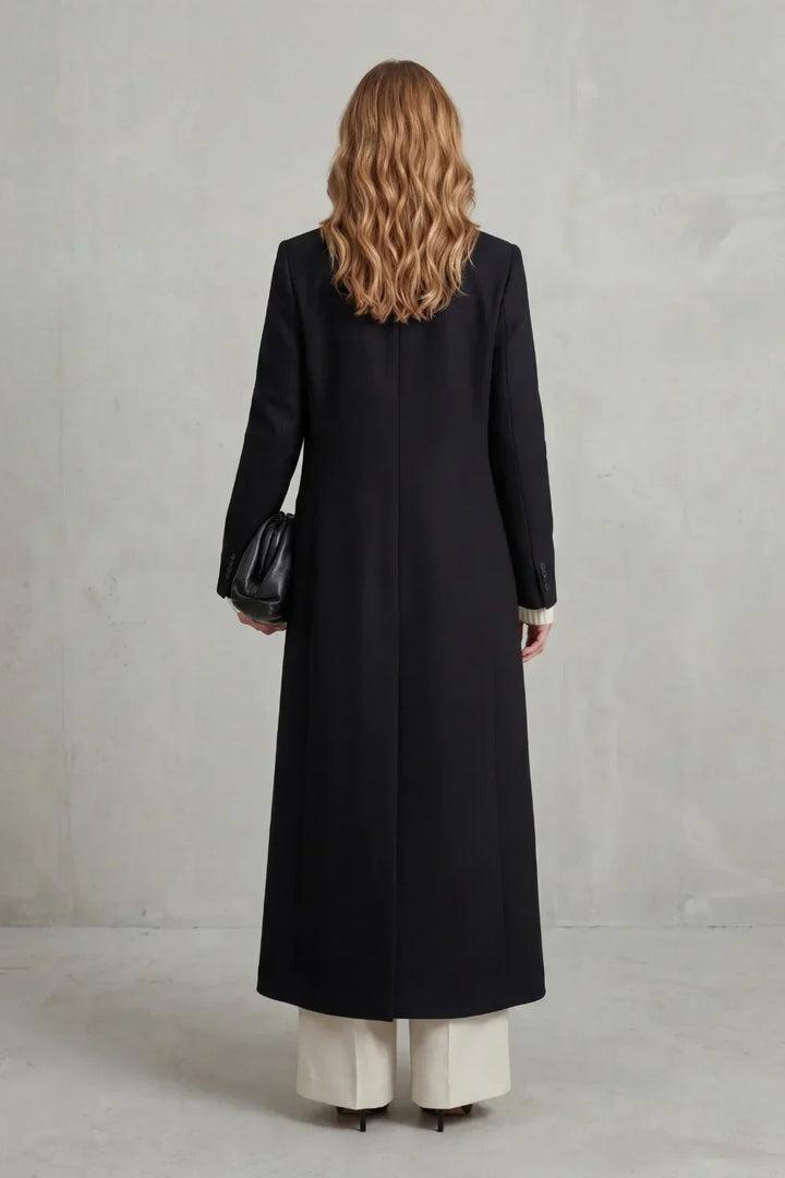 Women's Custom-Fit Long Wool Coat