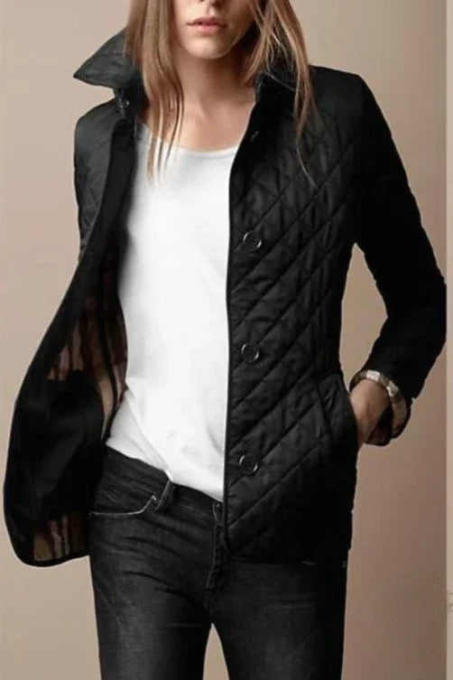 Women's Jacket – Diamond-Quilted Tailored