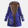 Women's Fleece-Lined Mandala-Print Long Hoodie – Full-Zip Closure