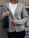 Women's Cardigan – Hooded Cable Knit