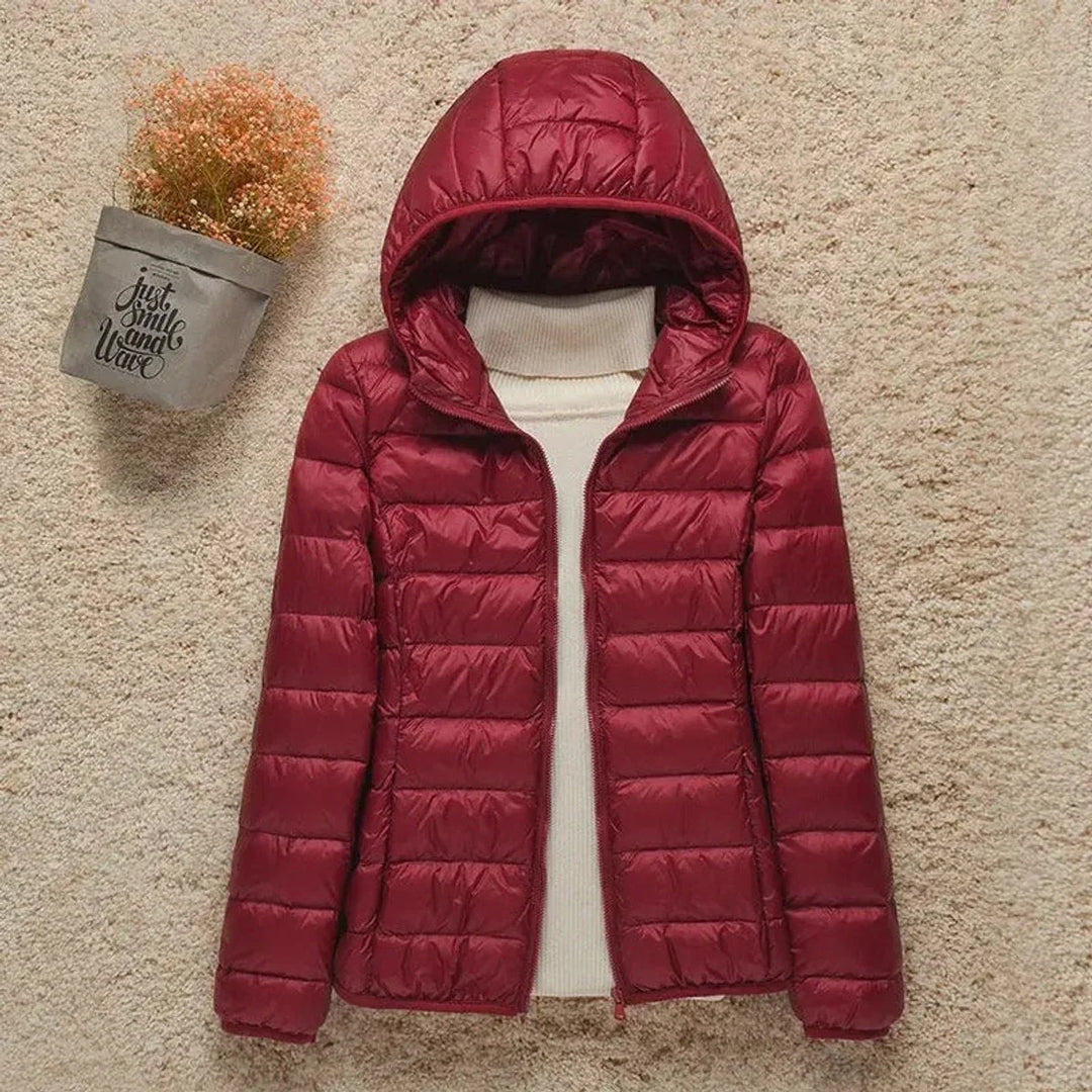 Women's Lightweight Hooded Quilted Jacket Packable Puffer