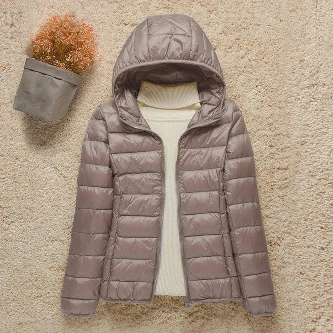 Women's Lightweight Hooded Quilted Jacket Packable Puffer