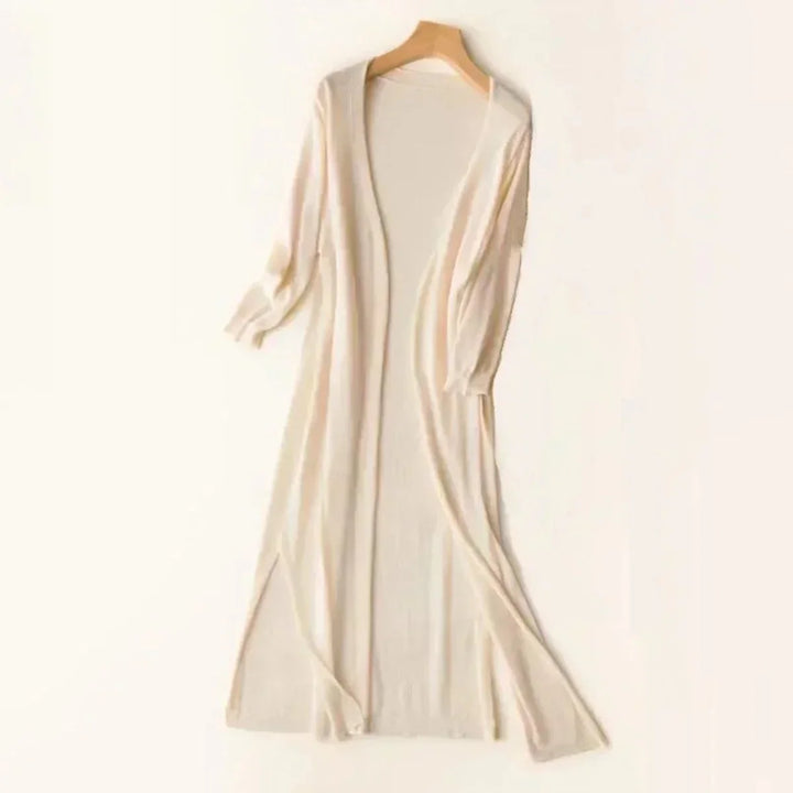 Women's Lightweight Open-Front Long Knit Cardigan