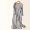 Women's Lightweight Open-Front Long Knit Cardigan