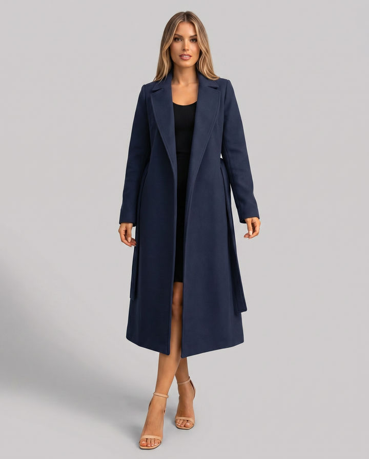 Women's Trench Coat – Longline Belted Wrap