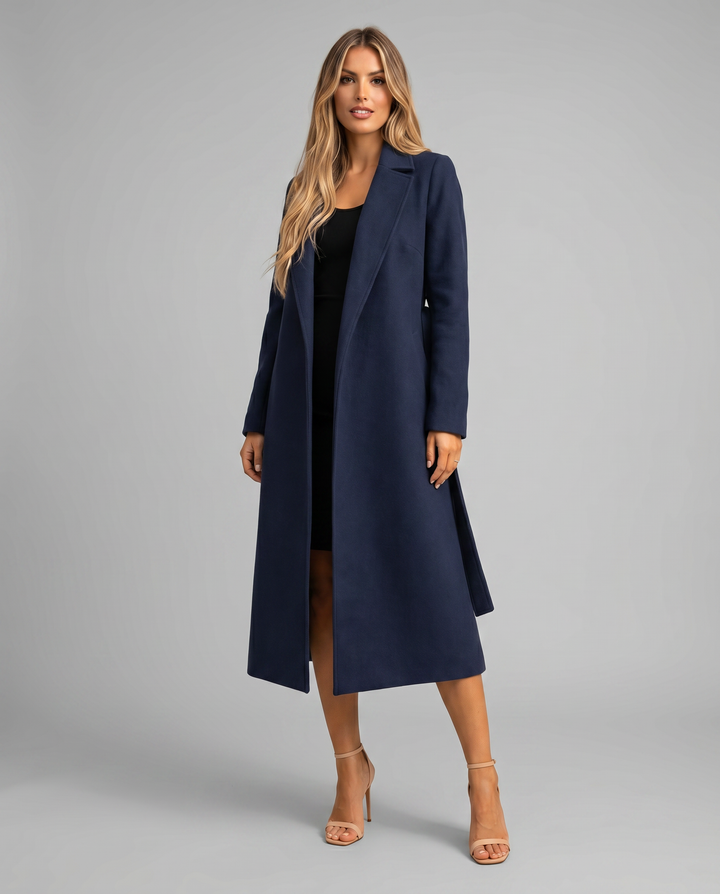 Women's Trench Coat – Longline Belted Wrap