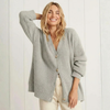 Women's Cardigan – Longline Ribbed