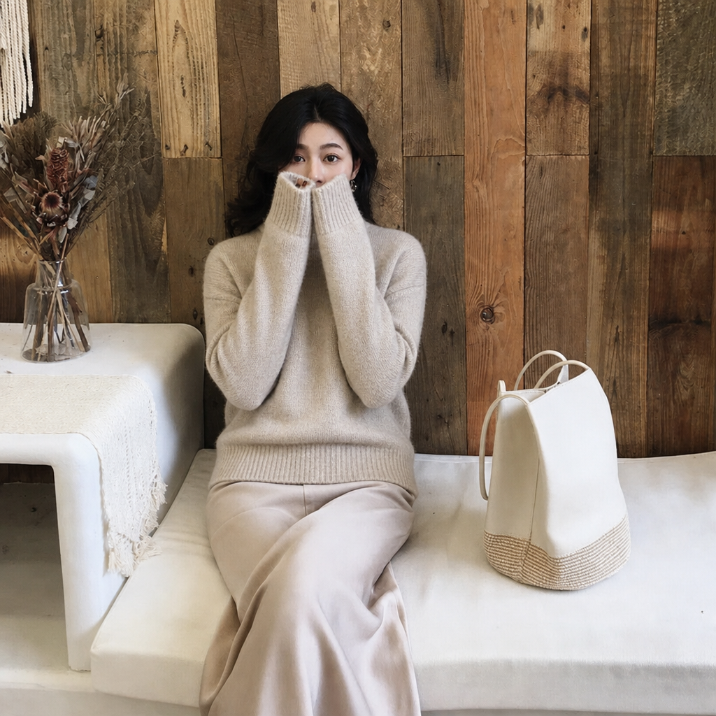 Women's Jumper – Oversized Fluffy Knit