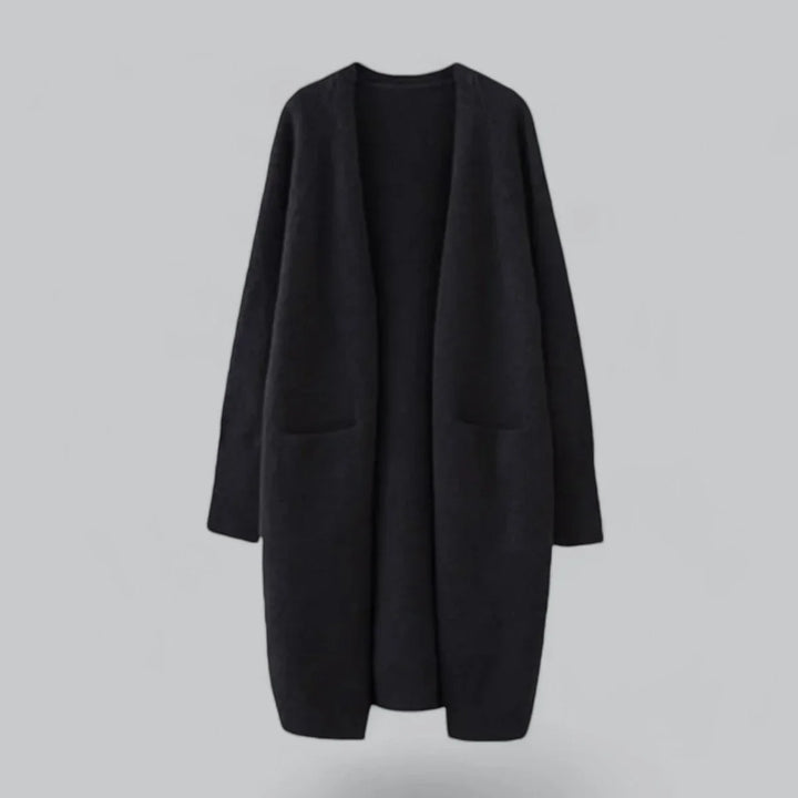 Women's Oversized Long Open-Front Knit Cardigan