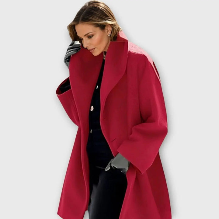 Women's Coat – Oversized Wide-Collar Winter