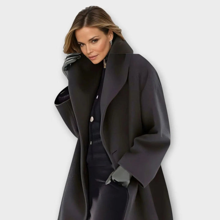 Women's Coat – Oversized Wide-Collar Winter