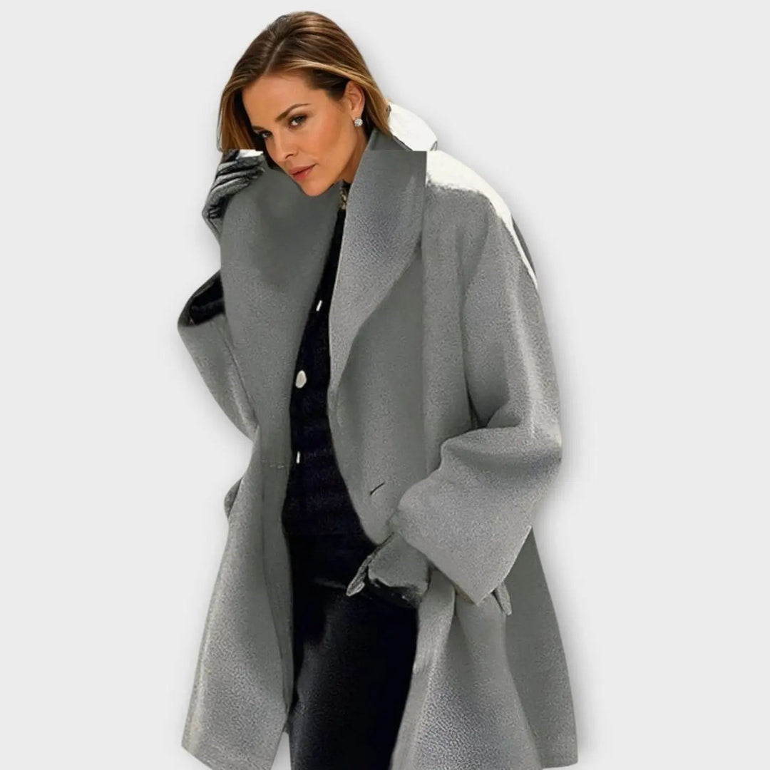 Women's Coat – Oversized Wide-Collar Winter