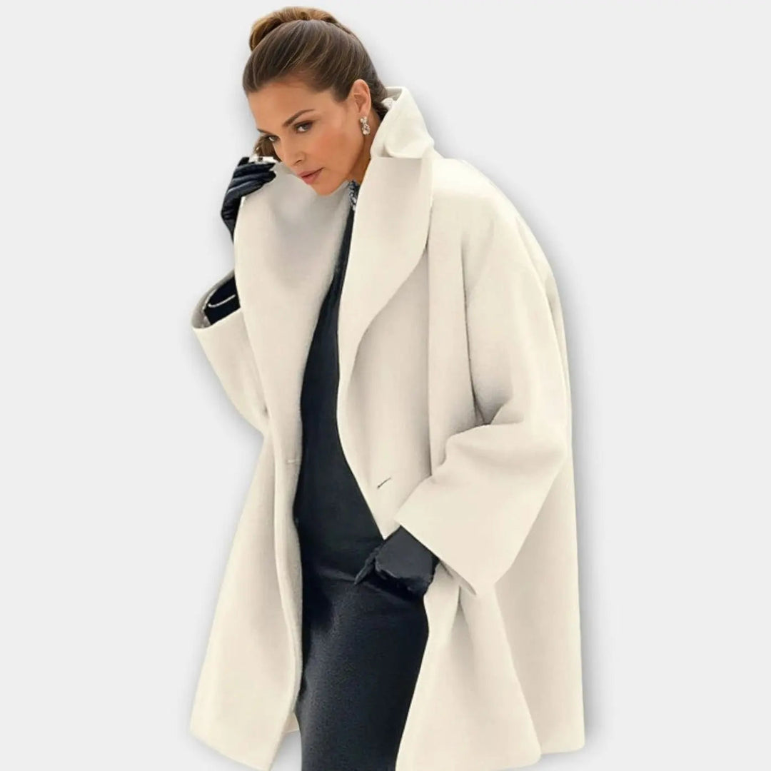 Women's Coat – Oversized Wide-Collar Winter