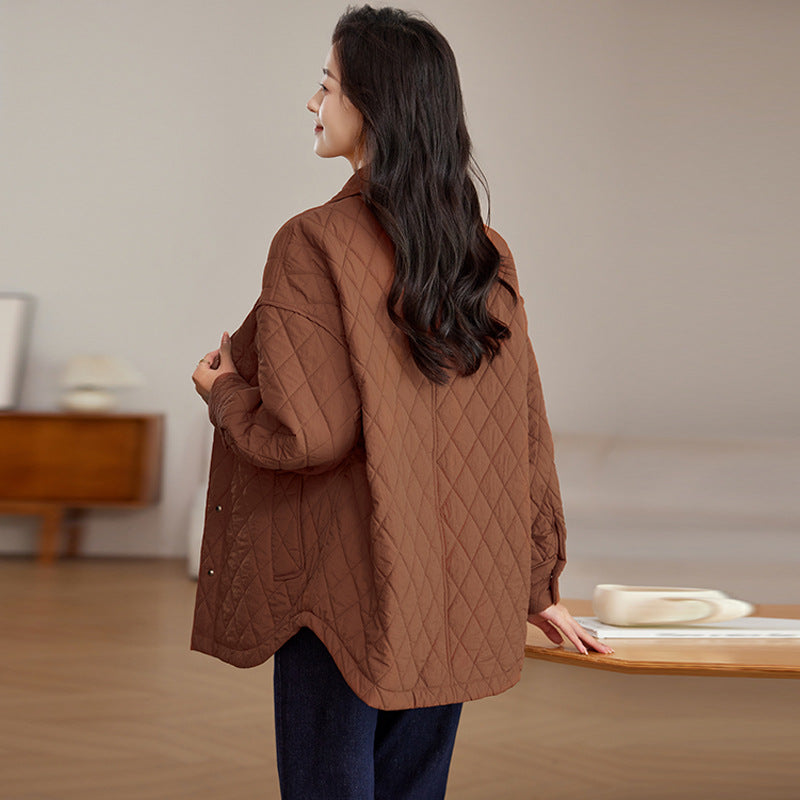 Women's Jacket – Diamond-Quilted Longline