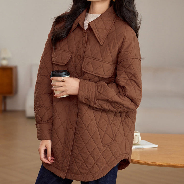 Women's Jacket – Diamond-Quilted Longline