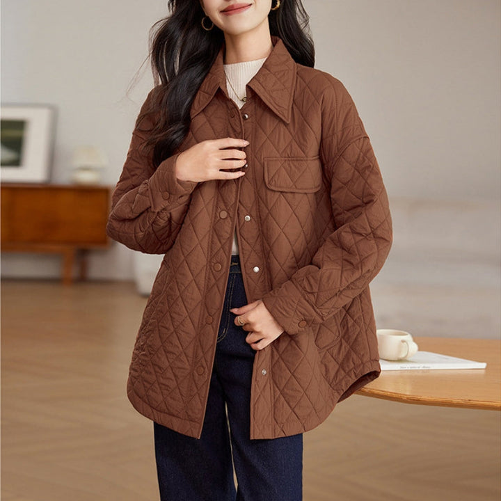 Women's Jacket – Diamond-Quilted Longline