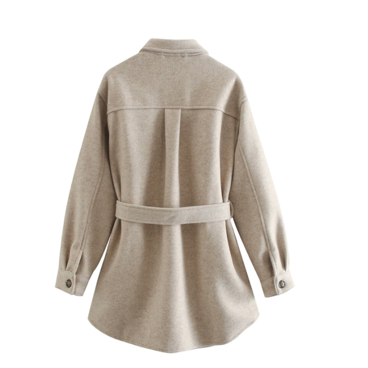 Women's Coat – Belted Longline