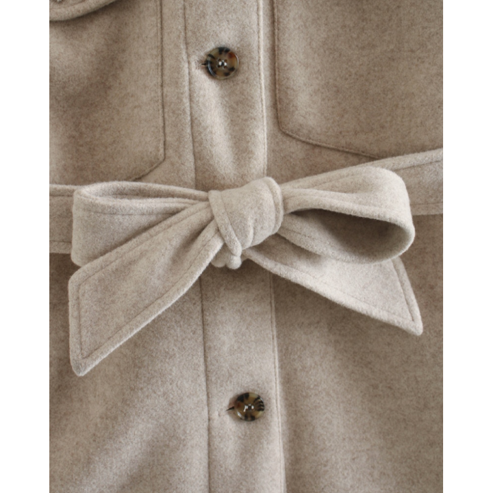 Women's Coat – Belted Longline