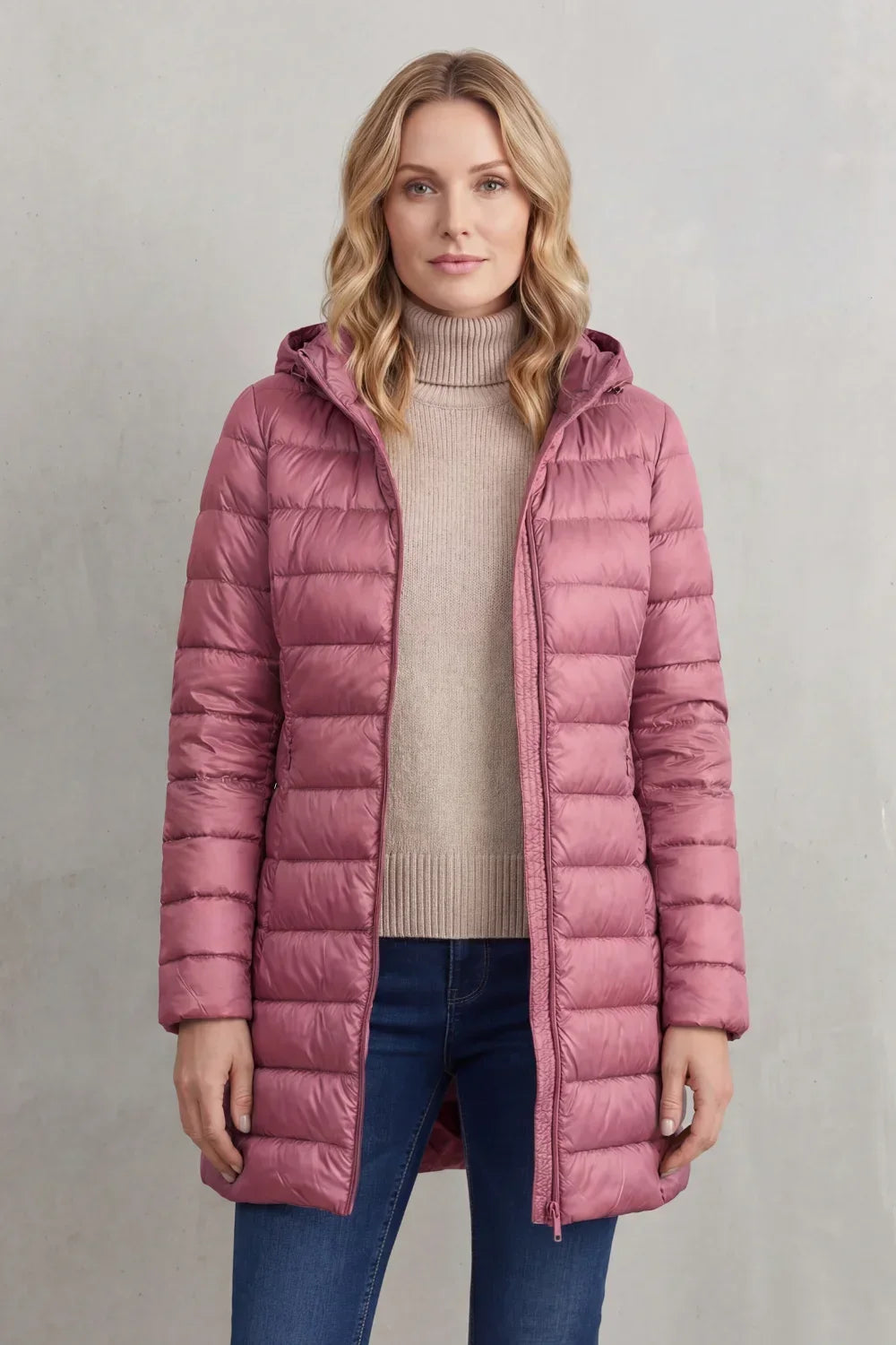 Women's Ultra-Lightweight Hooded Down Jacket For Cosy Warmth