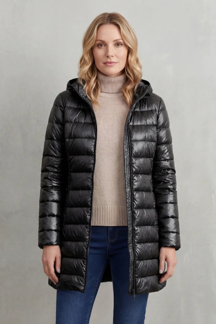 Women's Ultra-Lightweight Hooded Down Jacket For Cosy Warmth