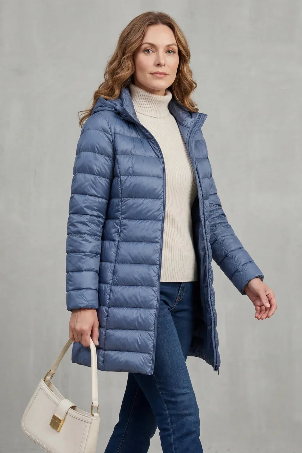 Women's Ultra-Lightweight Hooded Down Jacket For Cosy Warmth