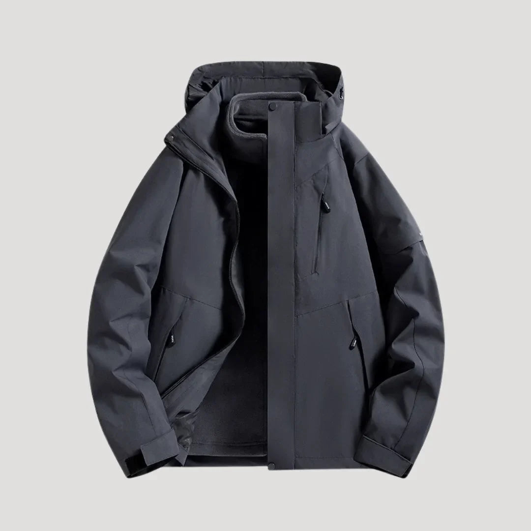 Women's Water-Resistant Hooded Windbreaker Rain Jacket
