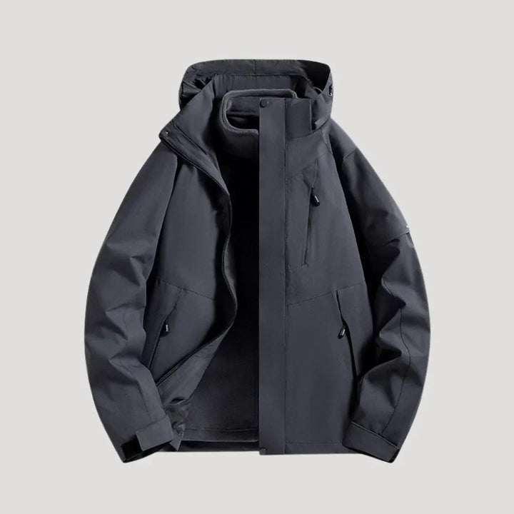 Women's Water-Resistant Hooded Windbreaker Rain Jacket