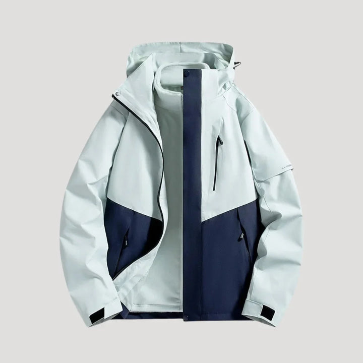 Women's Water-Resistant Hooded Windbreaker Rain Jacket