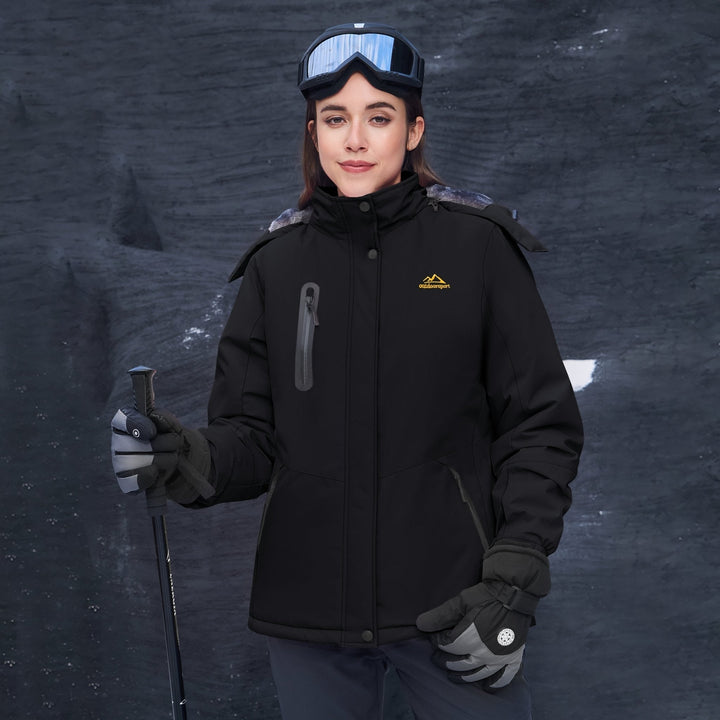 Women's Jacket – Windproof Ski , Water-Resistant Winter Coat