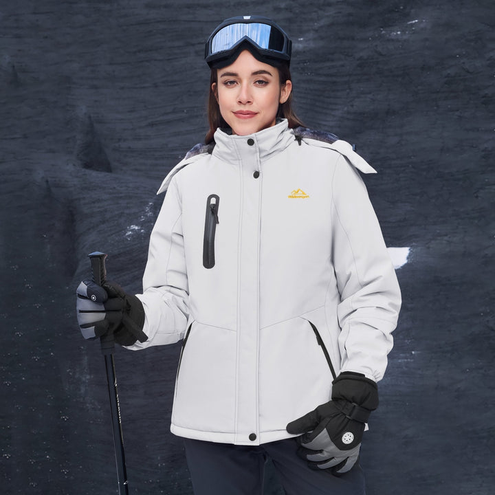 Women's Jacket – Windproof Ski , Water-Resistant Winter Coat