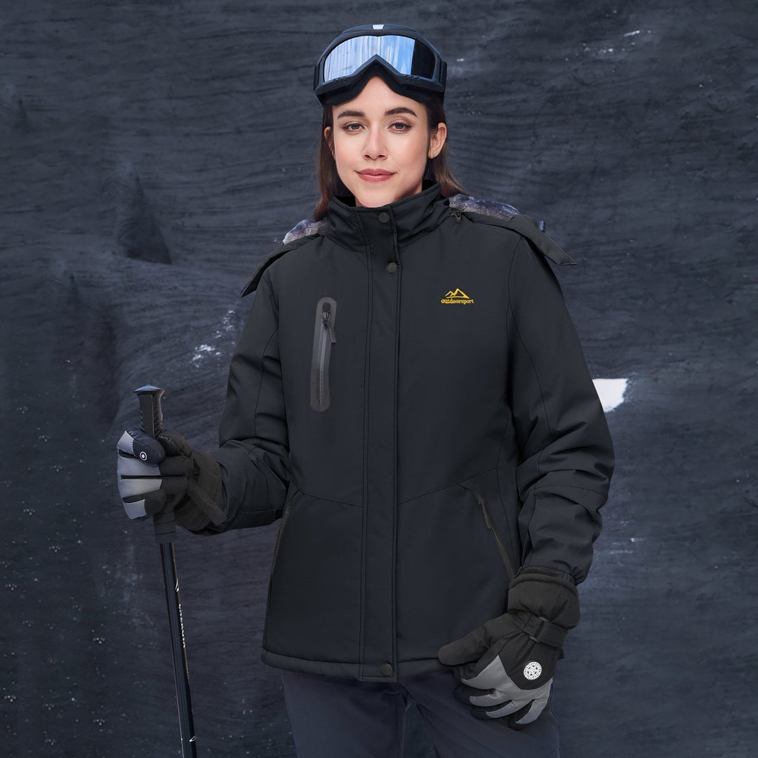 Women's Jacket – Windproof Ski , Water-Resistant Winter Coat