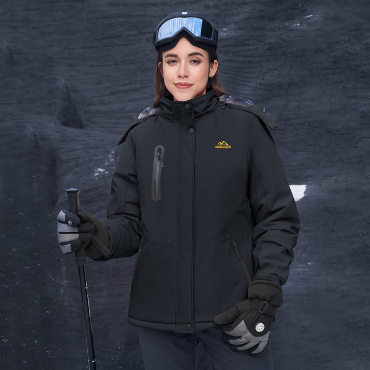 Women's Jacket – Windproof Ski , Water-Resistant Winter Coat