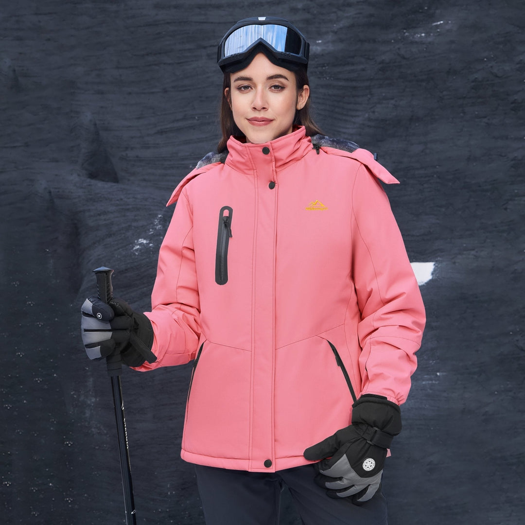 Women's Jacket – Windproof Ski , Water-Resistant Winter Coat