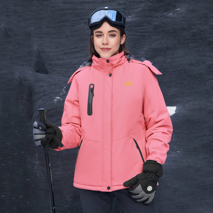 Women's Jacket – Windproof Ski , Water-Resistant Winter Coat