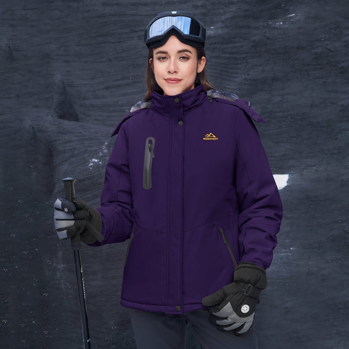 Women's Jacket – Windproof Ski , Water-Resistant Winter Coat