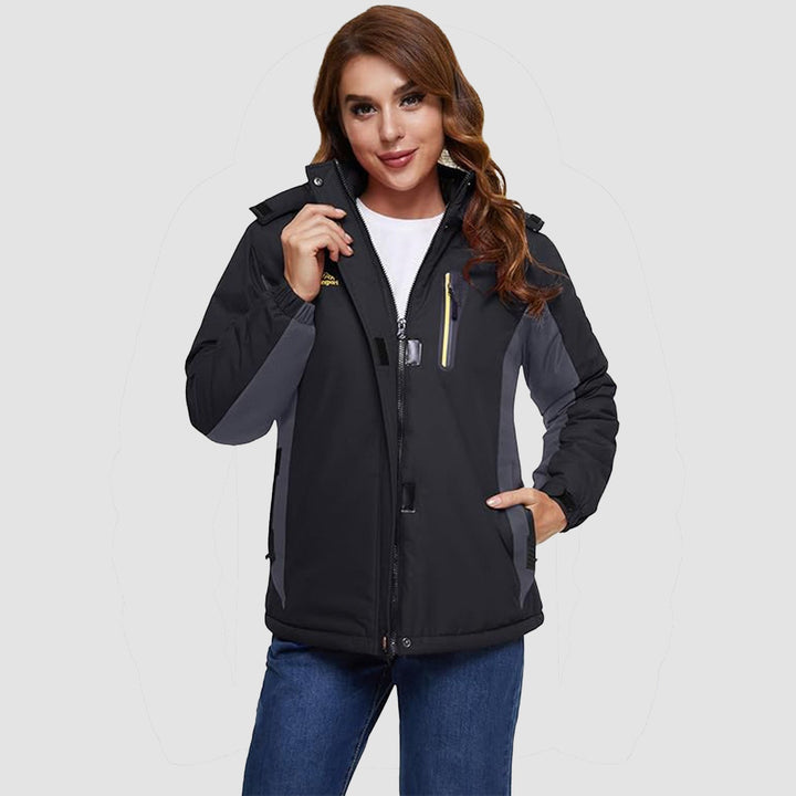 Women's Jacket – Fleece-Lined Ski Hood, Water-Resistant