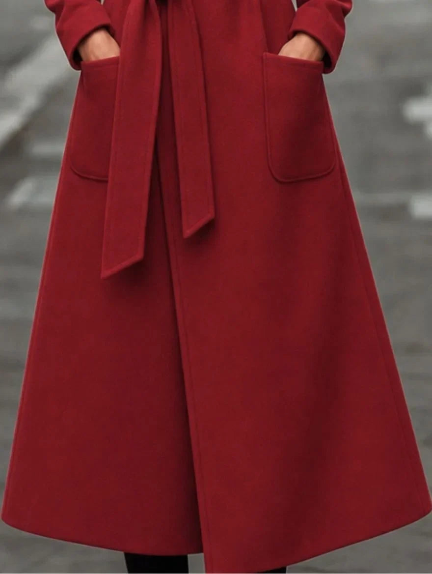 Women's Wool Winter Coat – Belt