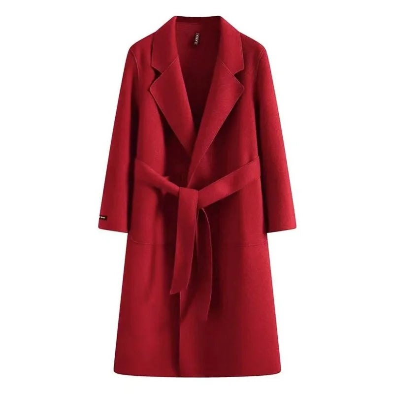 Women's Wool Winter Coat – Belt