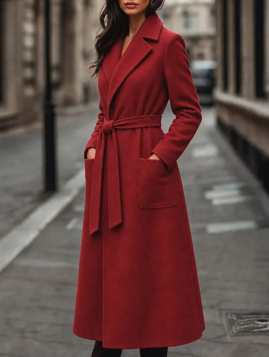 Women's Wool Winter Coat – Belt